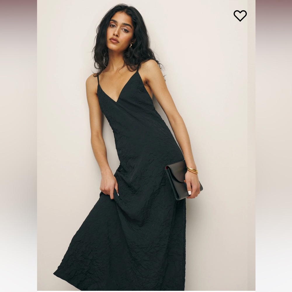 Reformation Raja Maxi Dress in Black Size XS NWOT